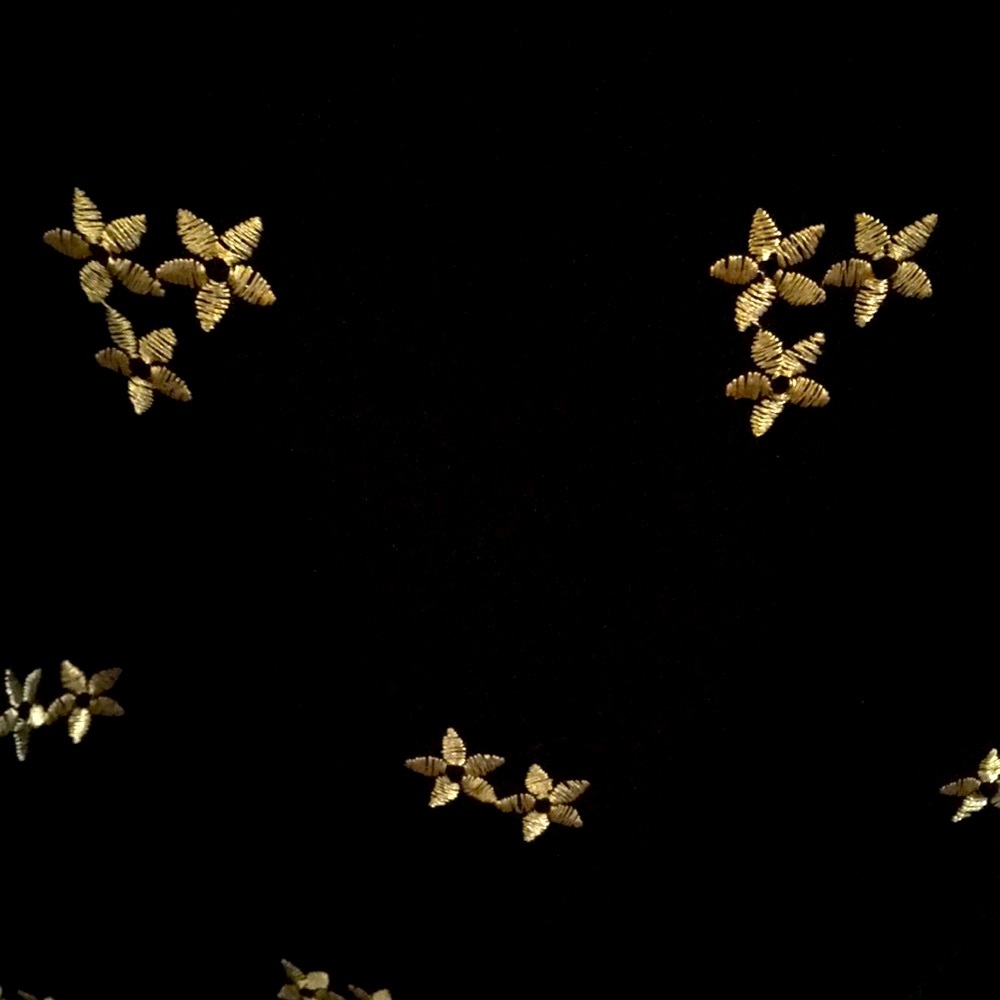 Giorgio Fiorloni Collection black floral dress size 12 - Picture 2 of 5